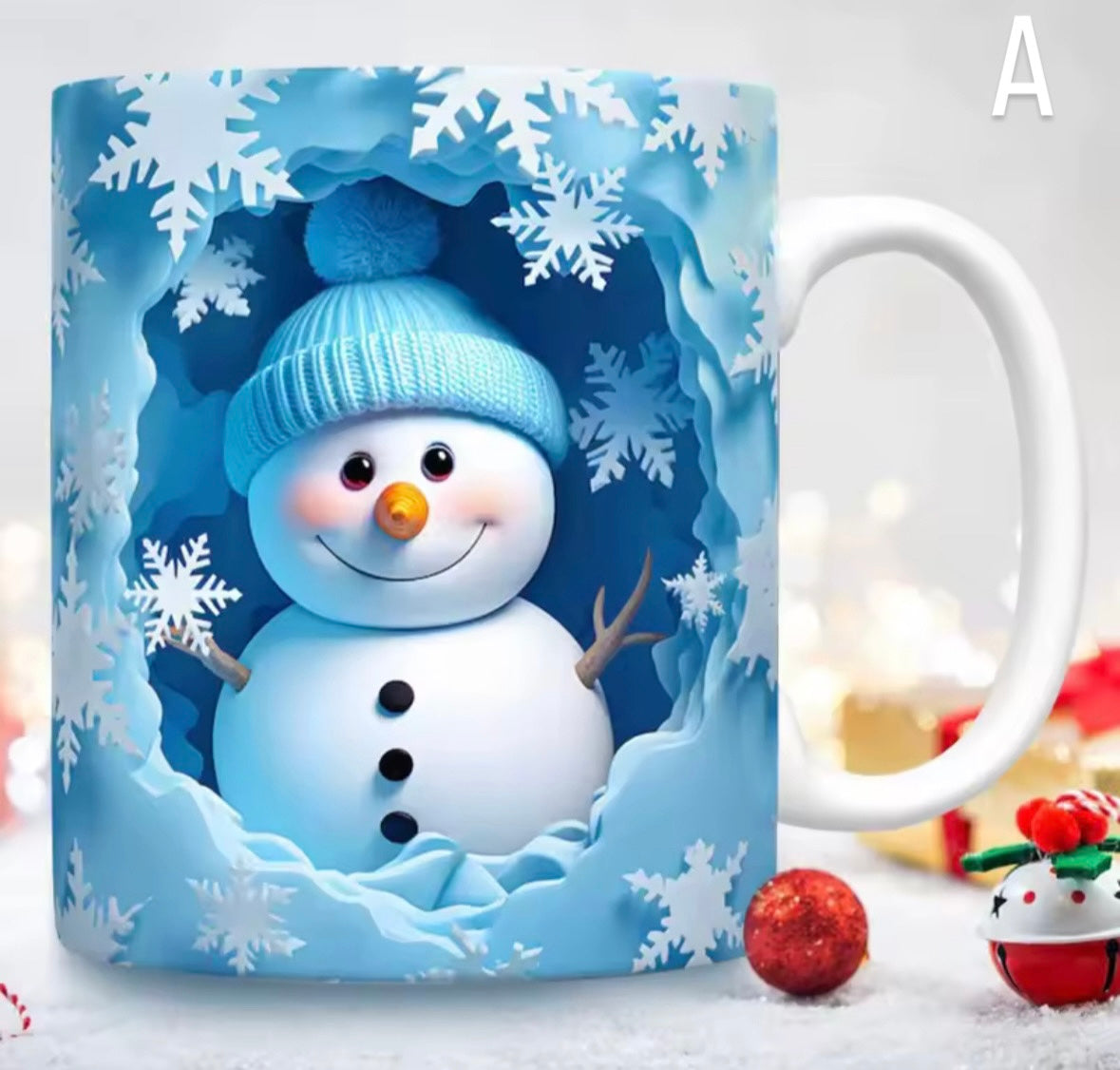 ☕ Ziemassvētku Krūzīšu Kolekcija – Dažādi Dizaini ar Sniegavīriem un Svētku Motīviem (350ml) 🎅✨