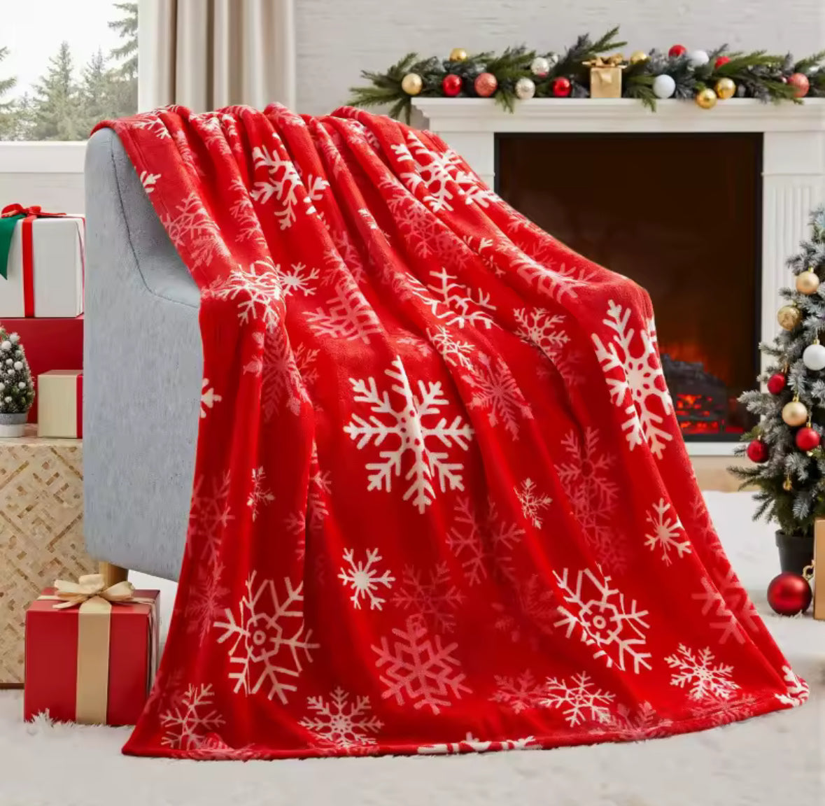 🛋️ Ziemassvētku Flīsa Sega – Mīksta un Silta, Dažādi Dizaini ar Svētku Motīviem 🎅✨