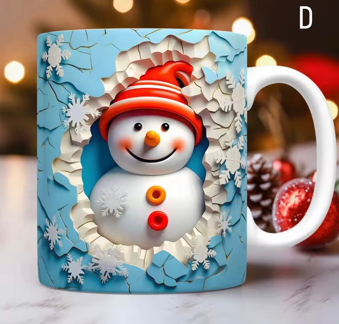 ☕ Ziemassvētku Krūzīšu Kolekcija – Dažādi Dizaini ar Sniegavīriem un Svētku Motīviem (350ml) 🎅✨