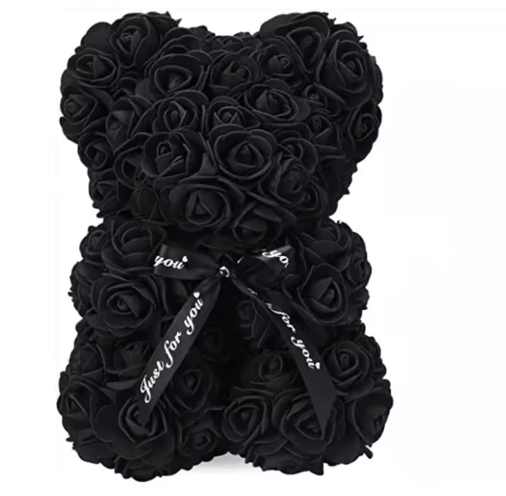 🧸 Mākslīgo Rožu Lācītis – Mūžīgā roze mīlestībai un maigumam 🌹✨