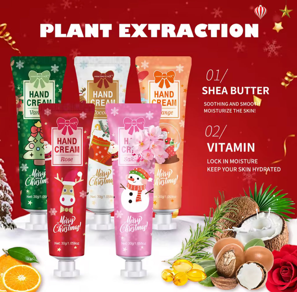 🎄 20 gab. Ziemassvētku roku krēmu dāvanu komplekts – maigām, koptām un mīkstām rokām 🌸👐
